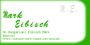 mark eibisch business card